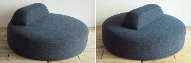 円形のソファー