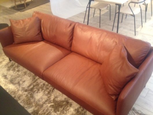 dual sofa 3P leather 座面