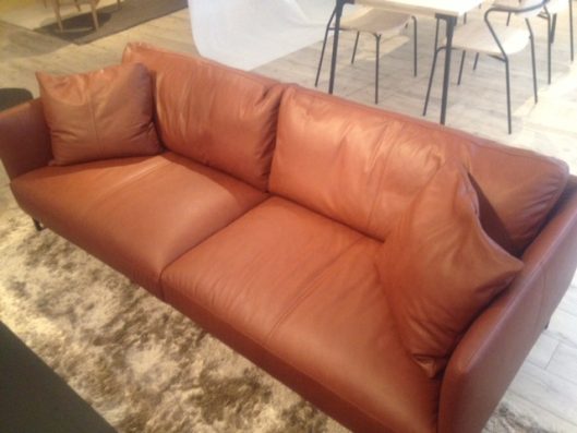 dual sofa 3P leather 座面