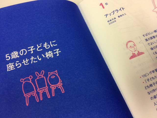 「5歳の子どもに座らせたい椅子」部門で1位