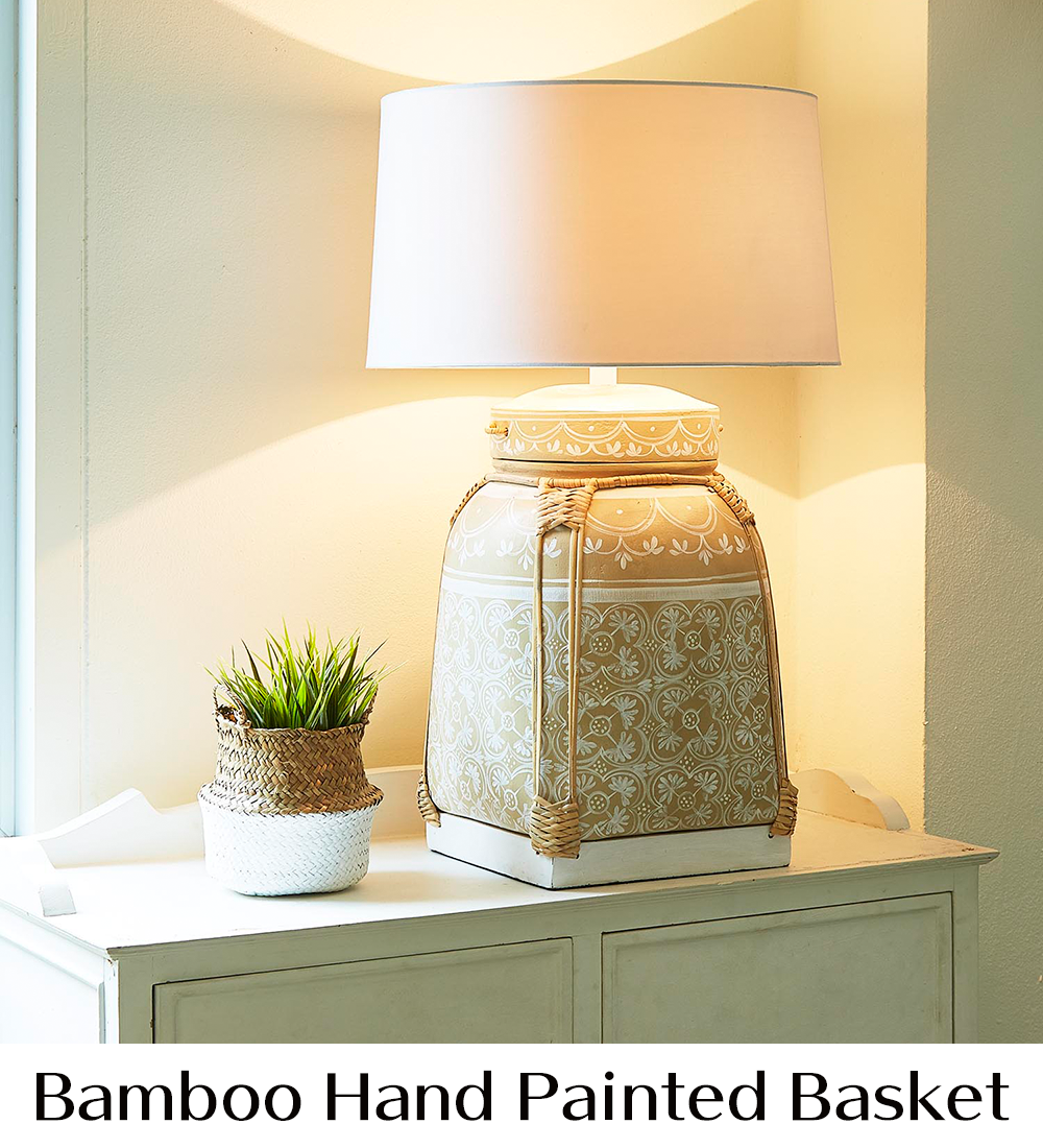 ラクスツリー照明、Bamboo-Hand-Painted-Basketの販売ページ