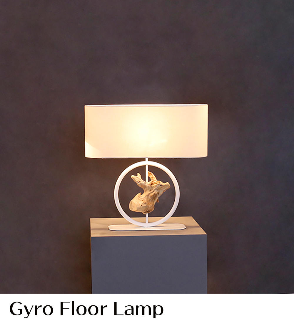 ラクスツリー照明、Gyro-floor-lampの販売ページ
