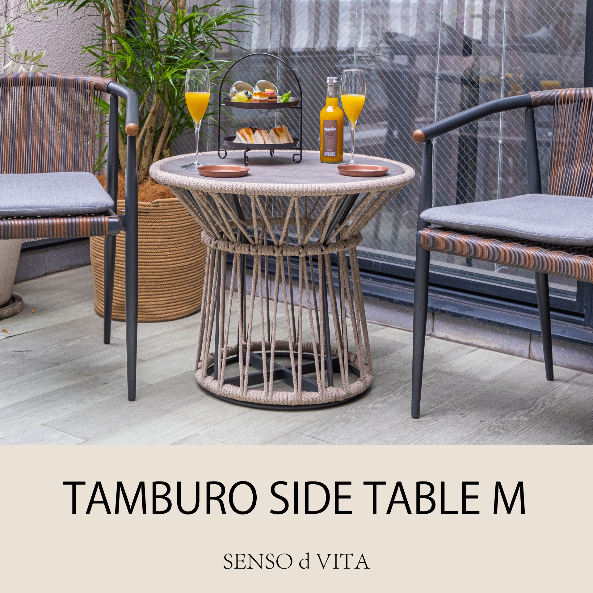 TamburosidetableタンブローサイドテーブルMサイズ